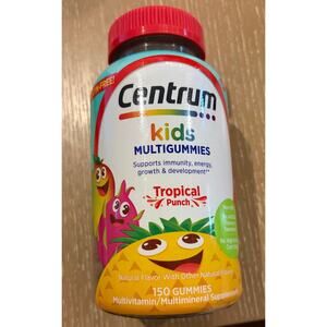 Centrum Kids Multivitamin Gummies 150 Tropical Punch Flavor Made  Natural FlavoR